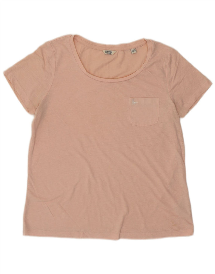 Tricou Jack Wills pentru femei Top UK 12 Medium Pink Poliester