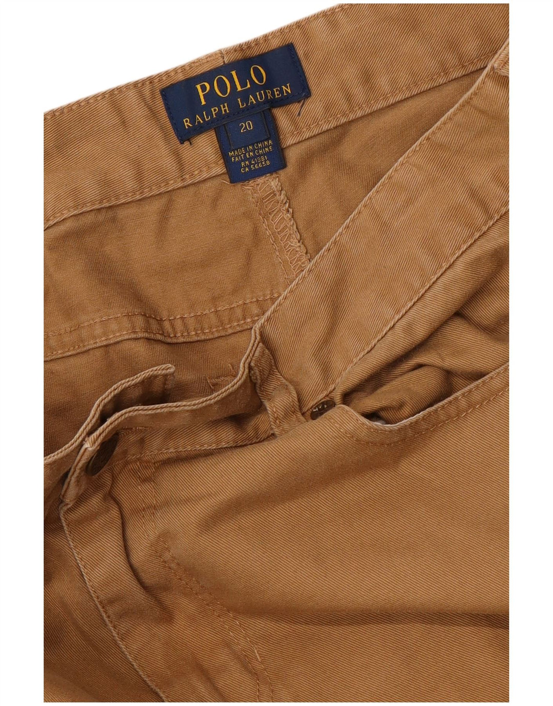 POLO RALPH LAUREN Pantaloni chino slim fit pentru baieti 15-16 ani W32 L33 maro
