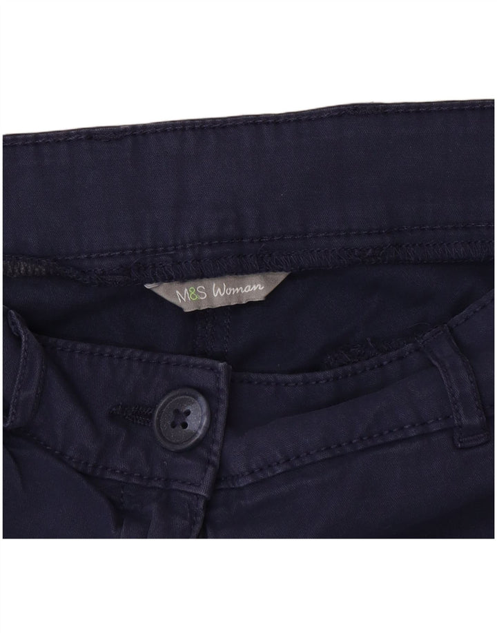 Pantaloni chino subțiri pentru femei Marks & Spencer L32 L27 bleumarin