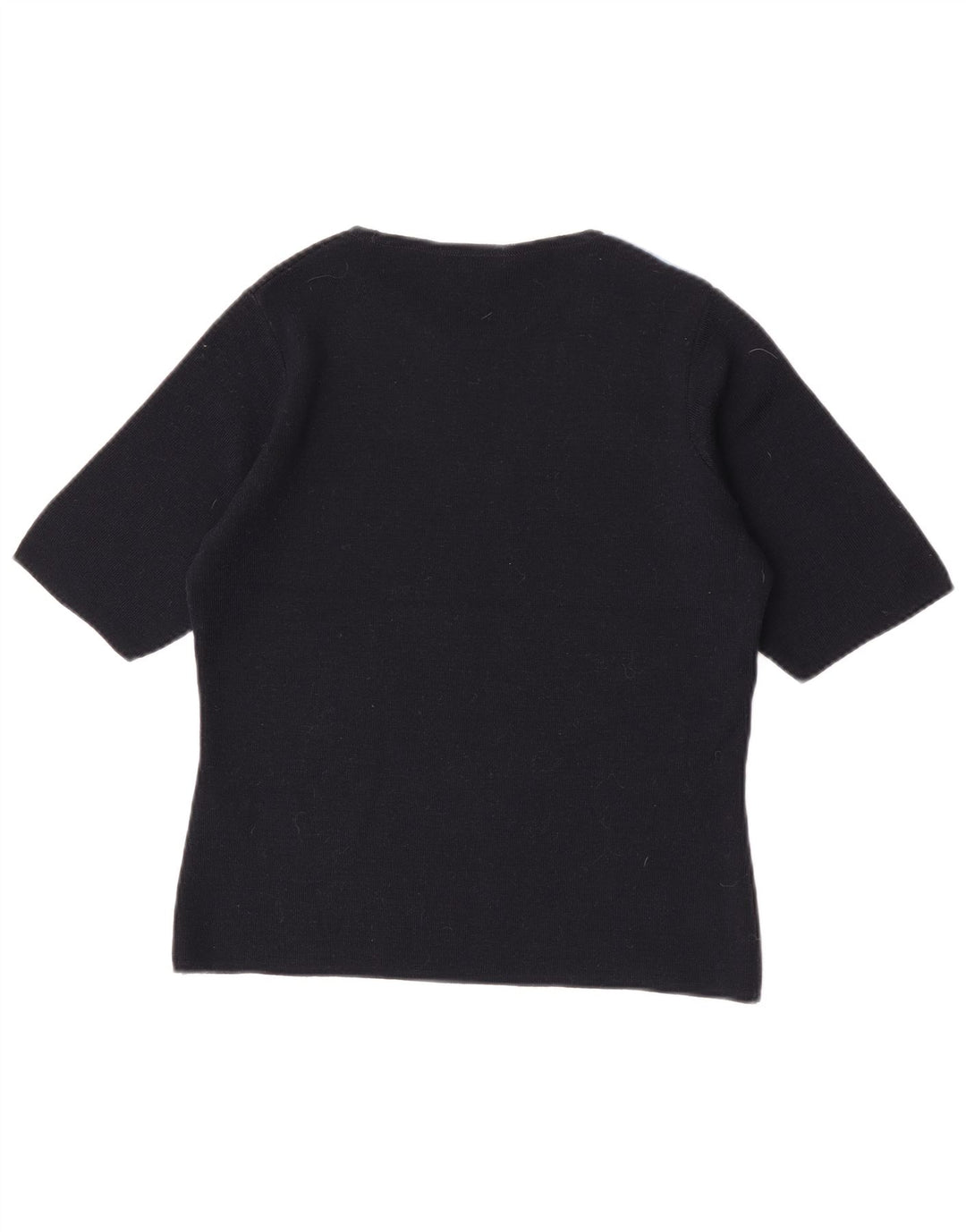 Pulover pentru femei Marks & Spencer cu gât cu barca UK 14 Medium Negru