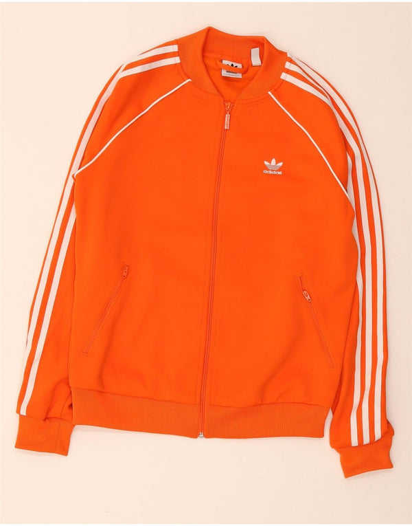 Jachetă de trening pentru femei Adidas UK 10 Poliester portocaliu mic