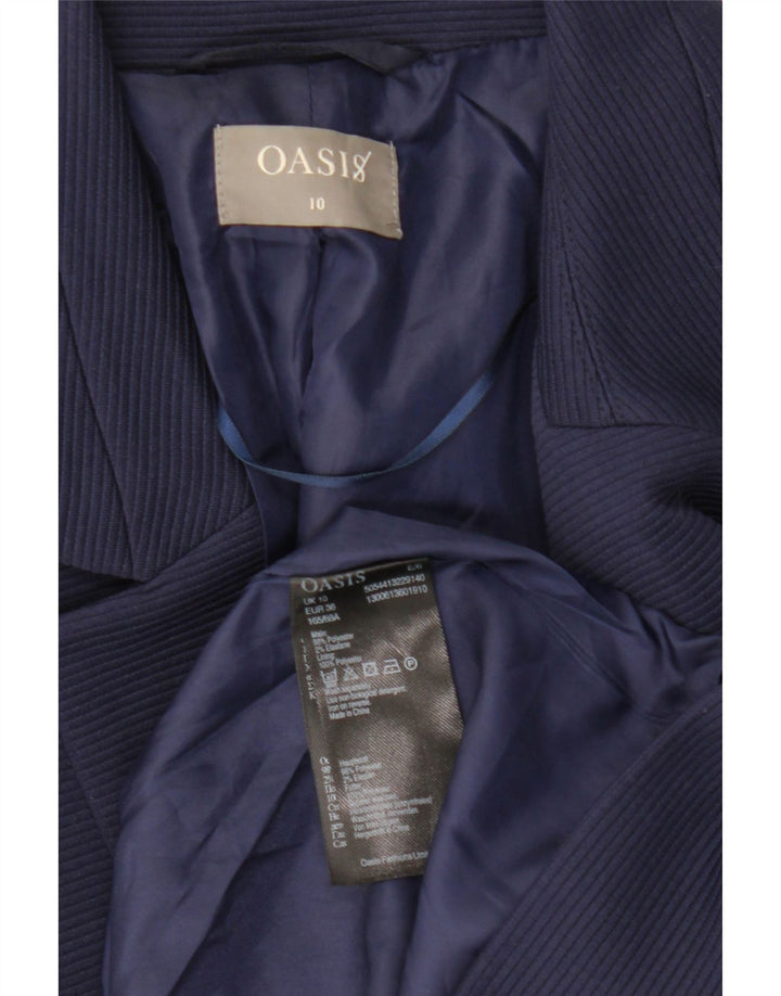 Jachetă Blazer pentru femei Oasis UK 10 Mic, albastru bleumarin, poliester