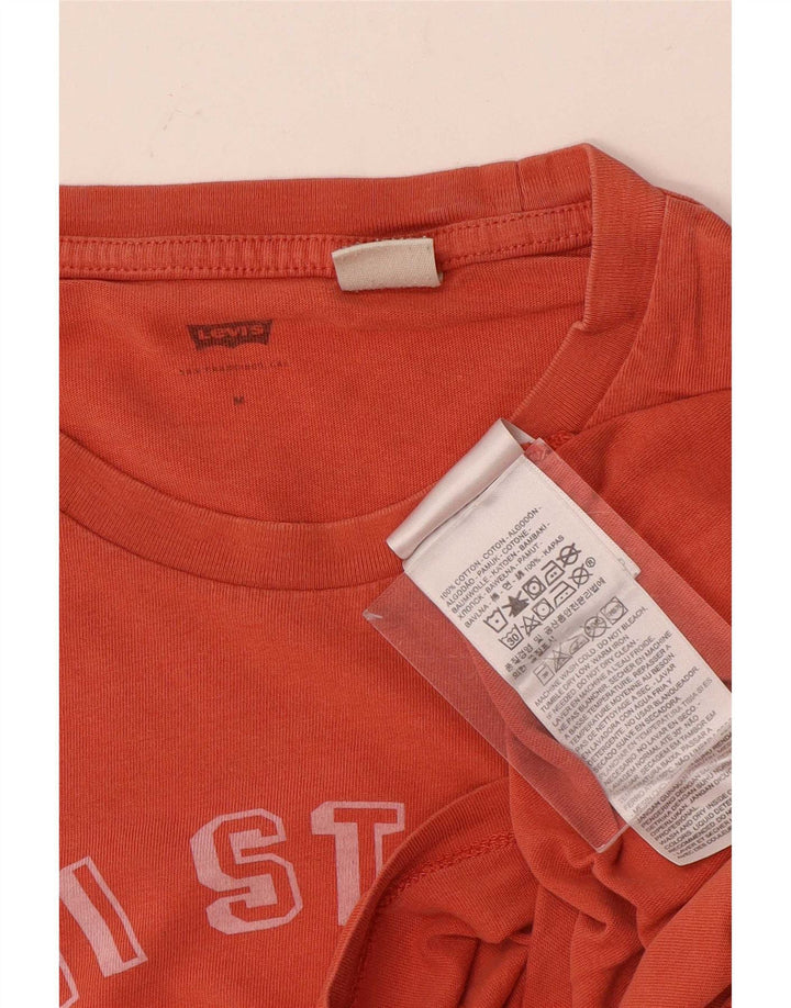 Tricou grafic pentru bărbați Levi's Top din bumbac portocaliu mediu