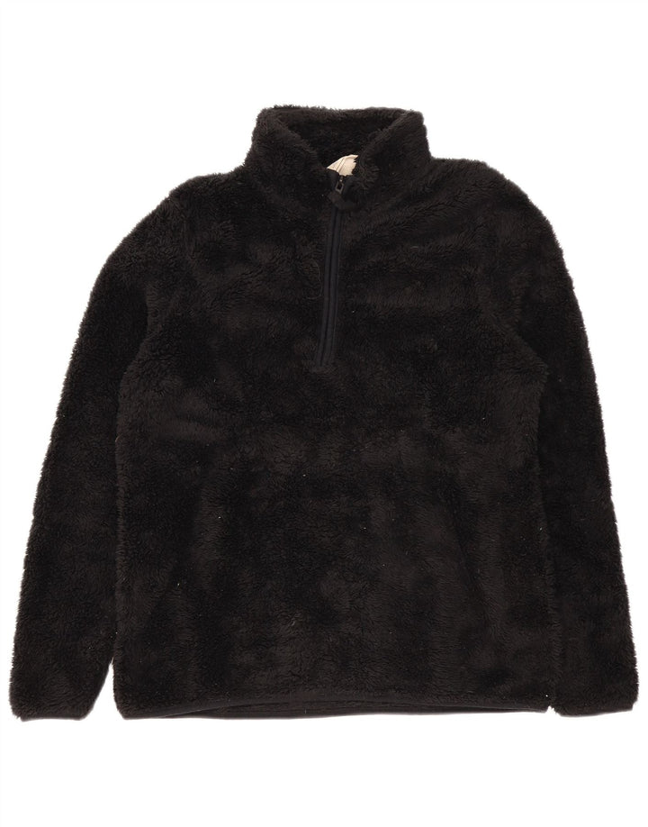 Pulover din lână pentru femei Mountain Warehouse, cu fermoar și gât, UK 12 Medium Negru
