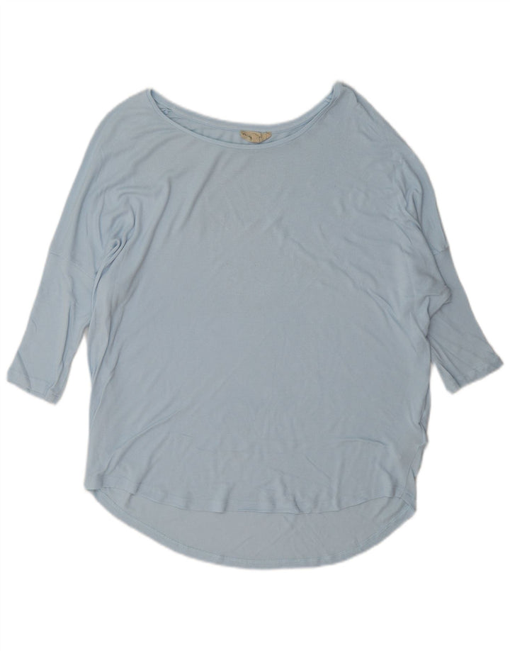 Phase Eight Top supradimensionat pentru femei cu mâneci 3/4 UK 8 Small Blue Viscose