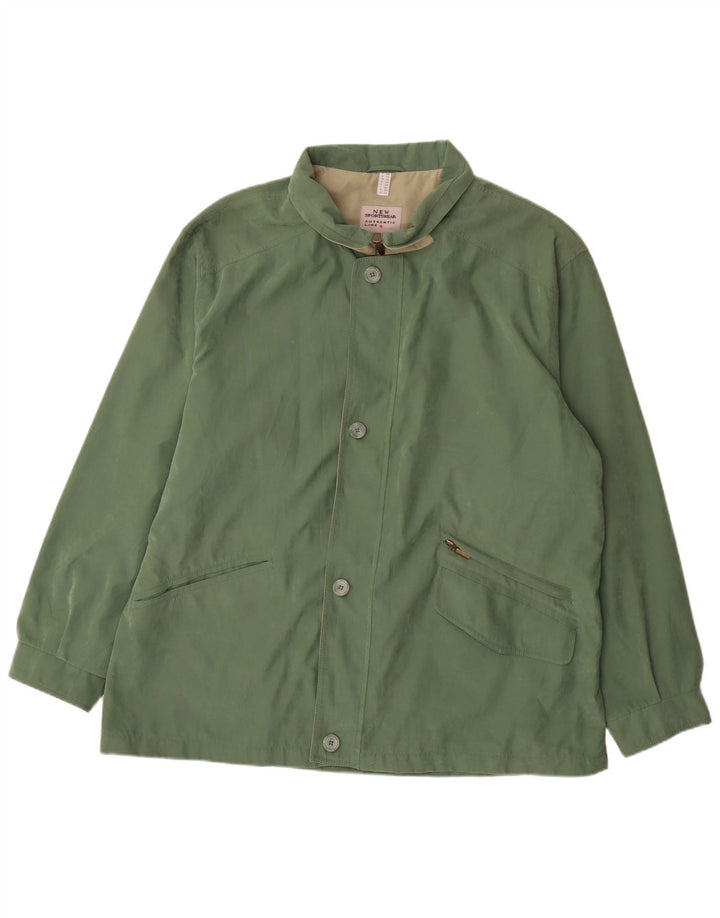 Jachetă vintage pentru bărbați, UK 50 5XL, verde, poliester