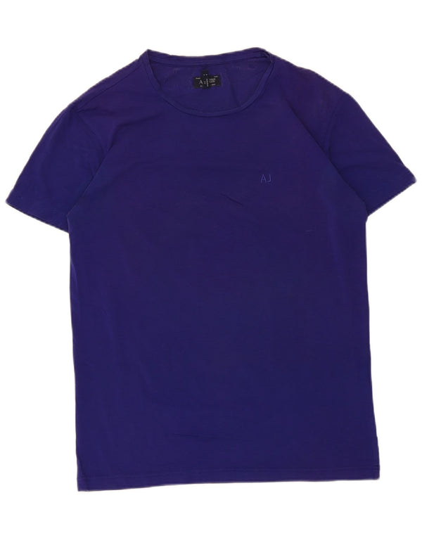 Armani Jeans Bărbați Tricou Top Mic Violet Bumbac