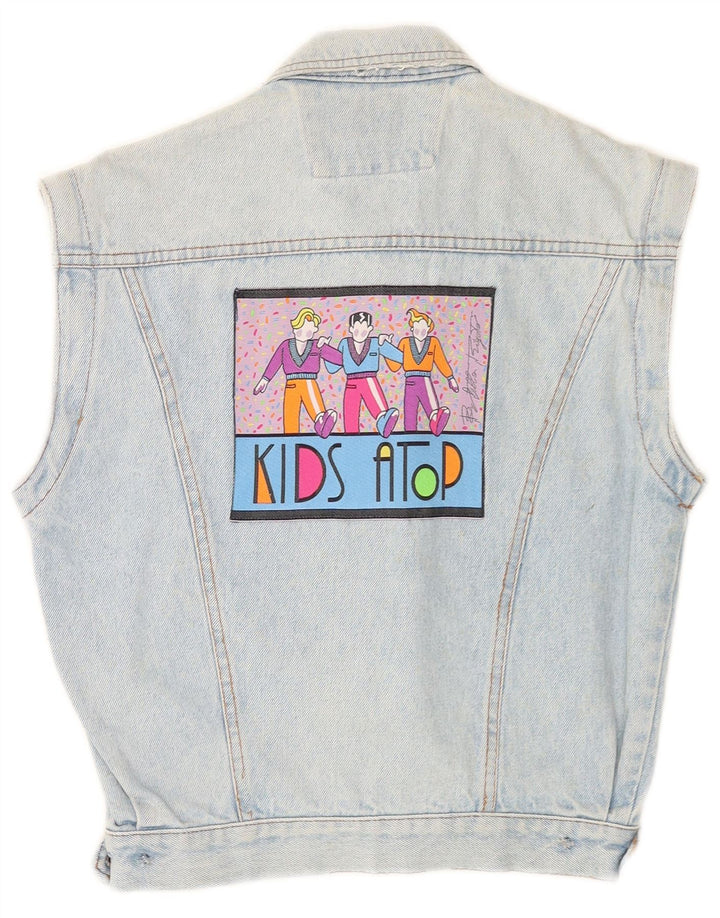 Gilet Băieți Casucci Denim Grafic 9-10 Ani Bumbac Albastru