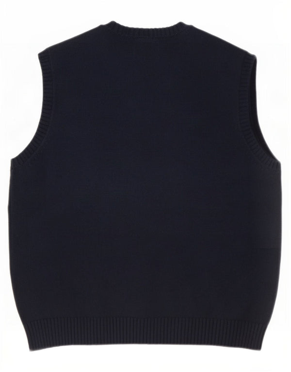 Marks & Spencer pentru bărbați Blue Harbour Vest Tank Top mare din bumbac bleumarin