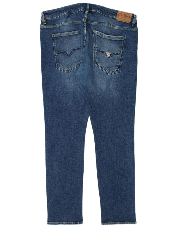 Blugi Guess Miami skinny pentru bărbați W38 L32, bumbac albastru