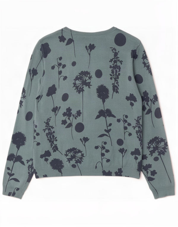 Pulover cardigan pentru femei Marks & Spencer UK 16, mare, albastru, floral