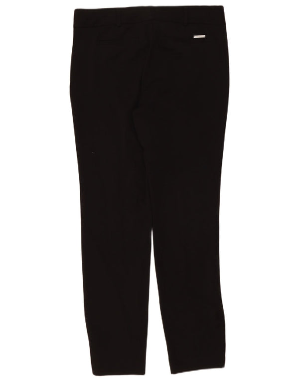 Pantaloni chino subțiri pentru femei Michael Kors US 8 Medium L34 L31 Poliester negru
