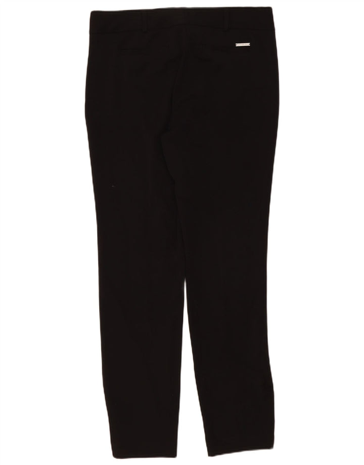 Pantaloni chino subțiri pentru femei Michael Kors US 8 Medium L34 L31 Poliester negru