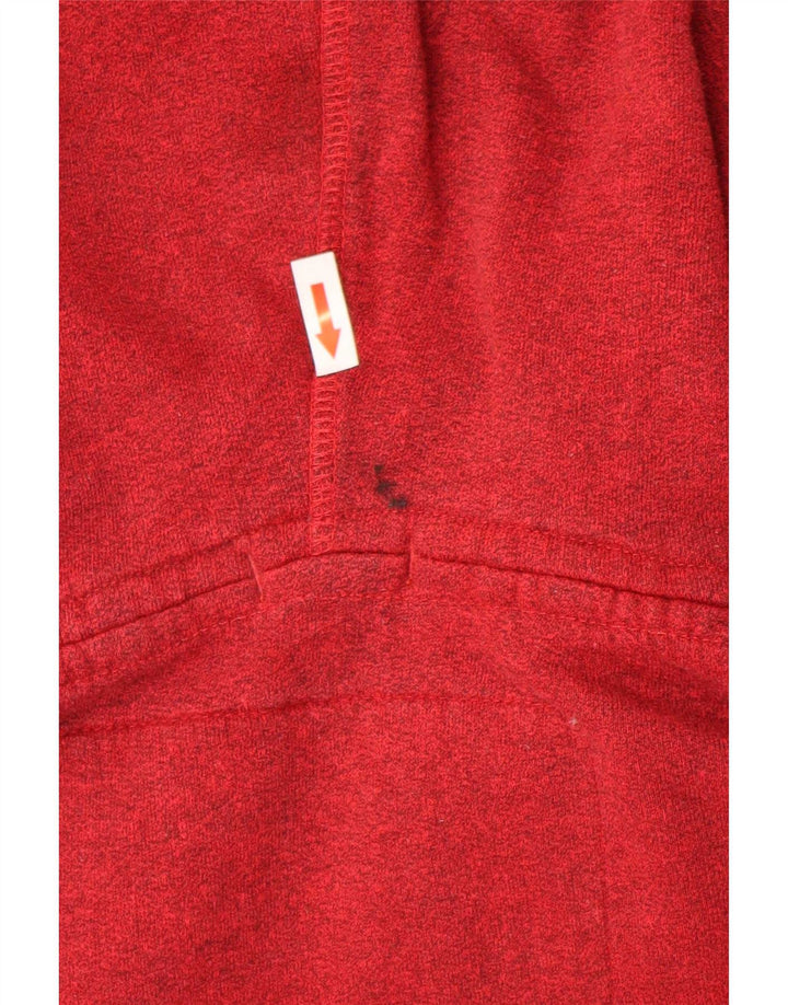 Pulover Superdry pentru bărbați, cu fermoar, bumbac, roșu