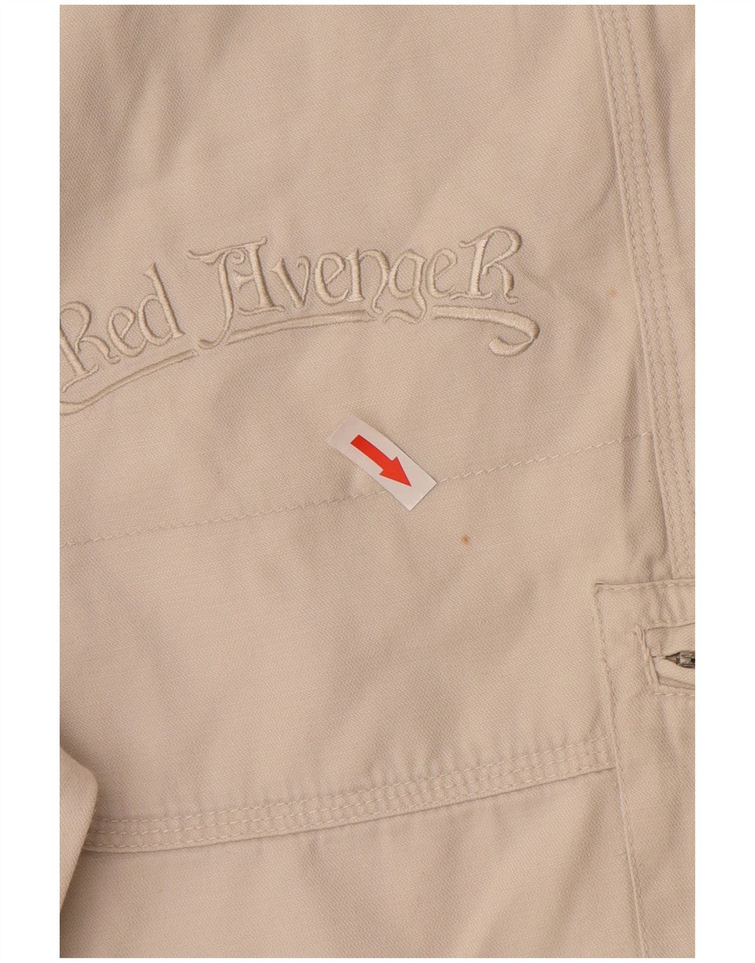 Pantaloni scurti cargo vintage pentru bărbați IT 44 XS W34 Bumbac alb