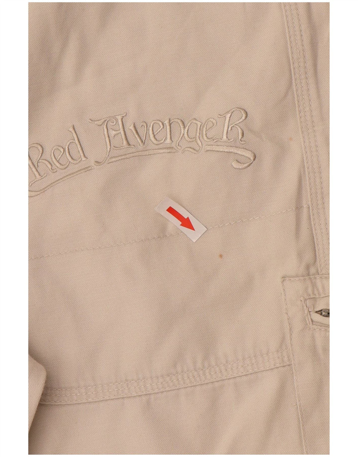 Pantaloni scurti cargo vintage pentru bărbați IT 44 XS W34 Bumbac alb