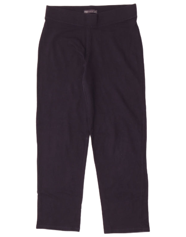 Pantaloni de trening pentru femei Marks & Spencer UK 12 Medium Bluemarin Bumbac