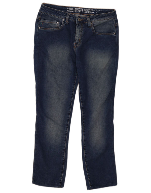 Blugi Carrera pentru femei Crop Slim W30 L25 Bumbac bleumarin