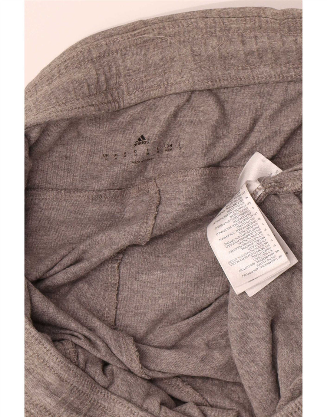 Pantaloni scurți de sport grafic Adidas pentru bărbați, bumbac cu pete gri medii