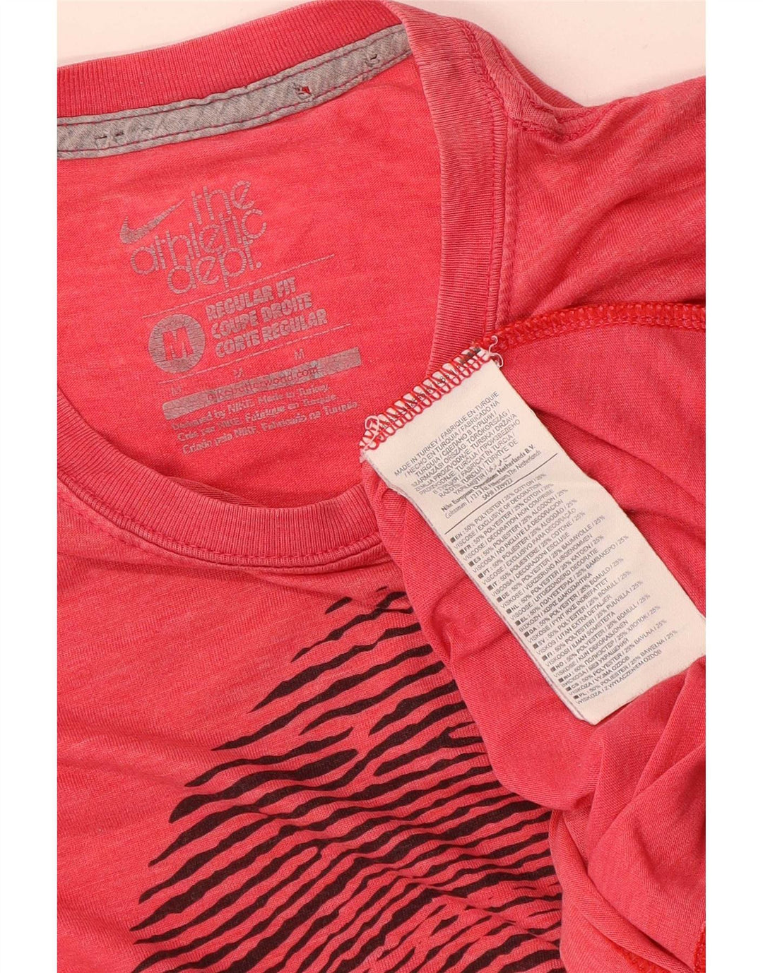 Tricou grafic pentru bărbați Nike Regular Fit Top Poliester roșu mediu