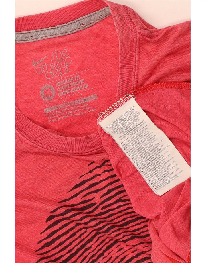 Tricou grafic pentru bărbați Nike Regular Fit Top Poliester roșu mediu