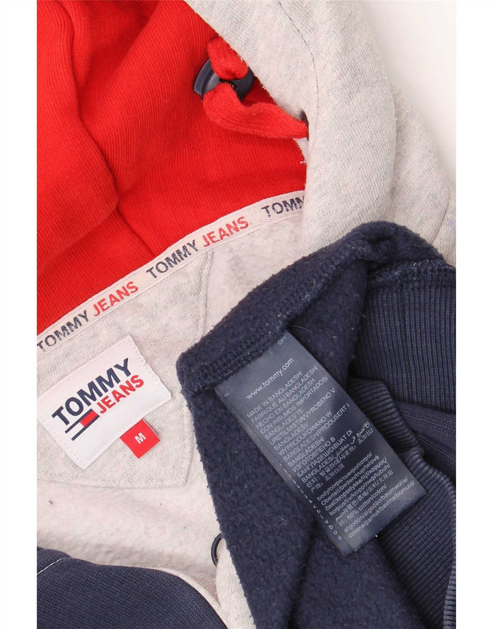 Pulover pentru bărbați Tommy Hilfiger, cu gât cu nasturi, cu glugă, mijlociu, albastru bleumarin