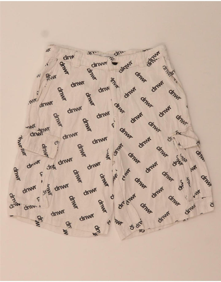 Pantaloni scurți cargo grafic pentru bărbați Zara EU 38 Small W30 Alb