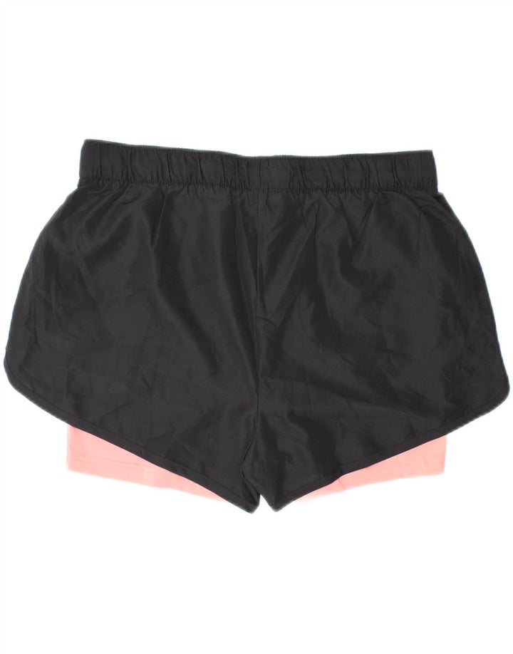 CRIVIT Pantaloni scurti sport pentru femei UK 14/16 Medium Black Colorblock Poliester