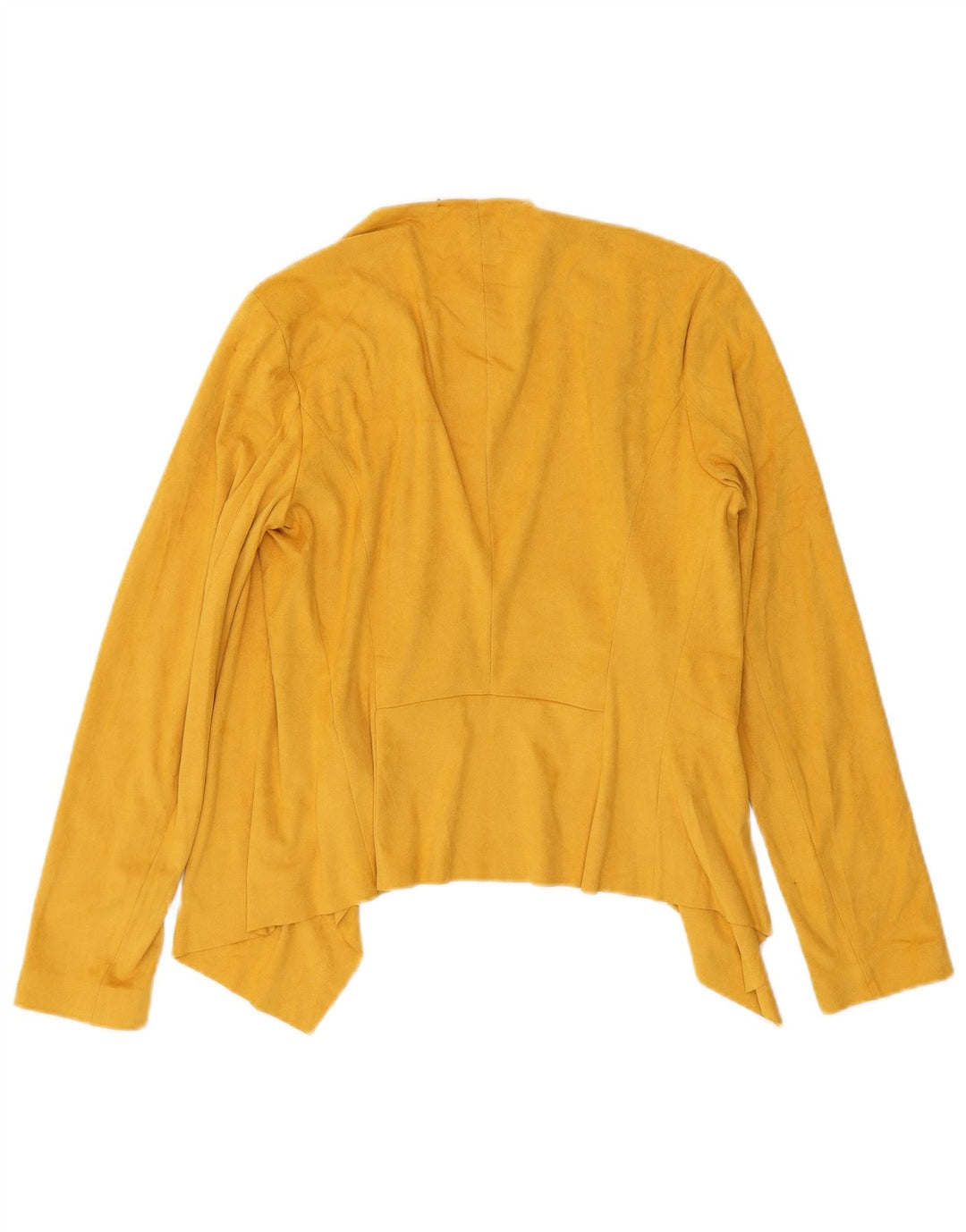 Top cardigan pentru femei Zara UK 10 Poliester galben mic