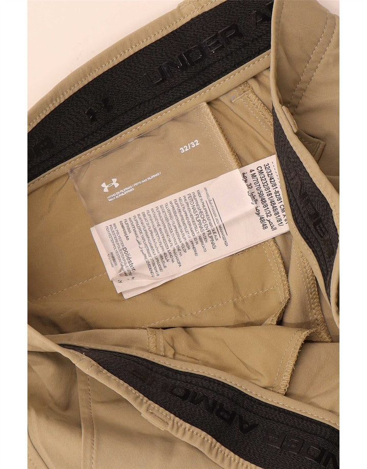 Pantaloni chino slim pentru bărbați Under Armour W32 L32 poliester bej