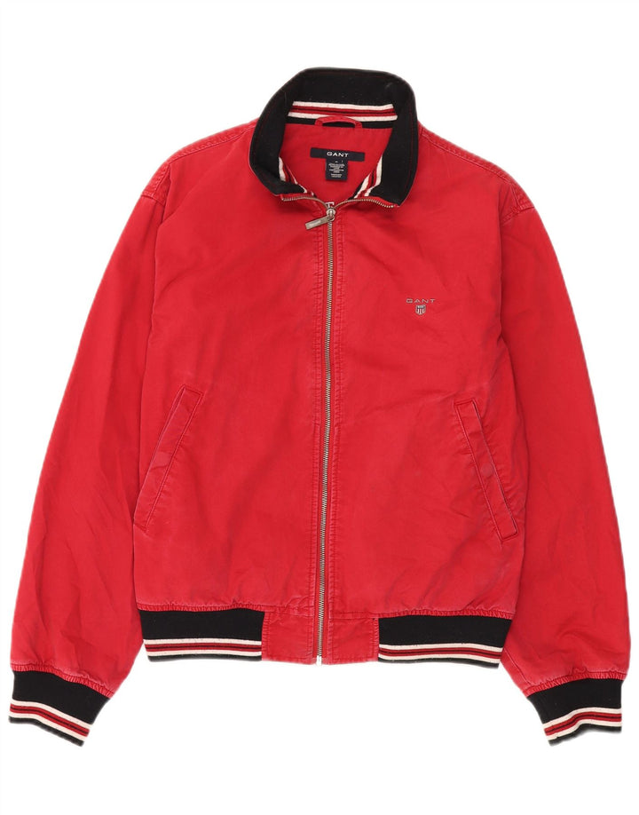 Gant Bomber Jacket pentru bărbați UK 36 mic, roșu, bumbac color bloc