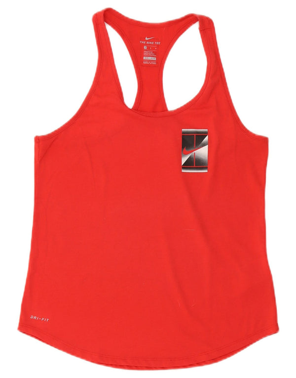 Vestă Nike Dri Fit pentru femei UK 12 Poliester roșu mediu