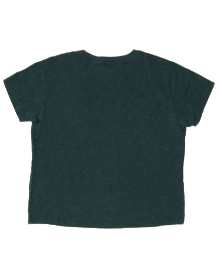 Tricou grafic SUPERDRY pentru femei Top UK 14 mare, verde, bumbac cu pete