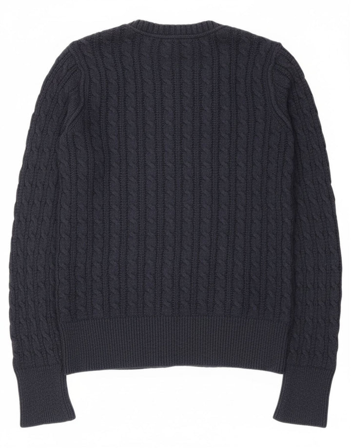 Pulover cardigan pentru femei Eddie Bauer UK 12, mediu, bleumarin, bumbac