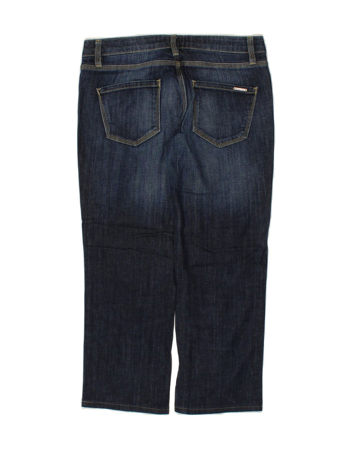 MASSIMO DUTTI Womens Cropped Jeans W30 L24 Navy Blue Cotton Vintage Massimo Dutti and Second-Hand Massimo Dutti from Messina Hembry 