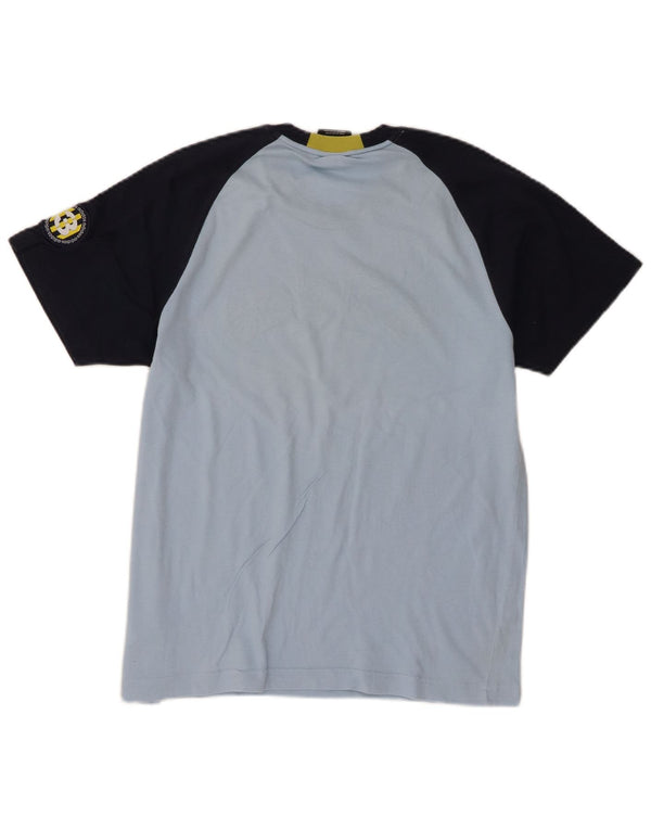 Tricou grafic Adidas pentru băieți Top 13-14 ani, albastru, bumbac color bloc