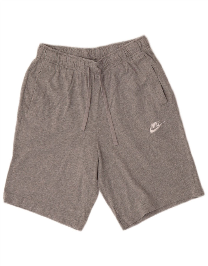Pantaloni scurți sport Nike pentru bărbați, bumbac, gri mici