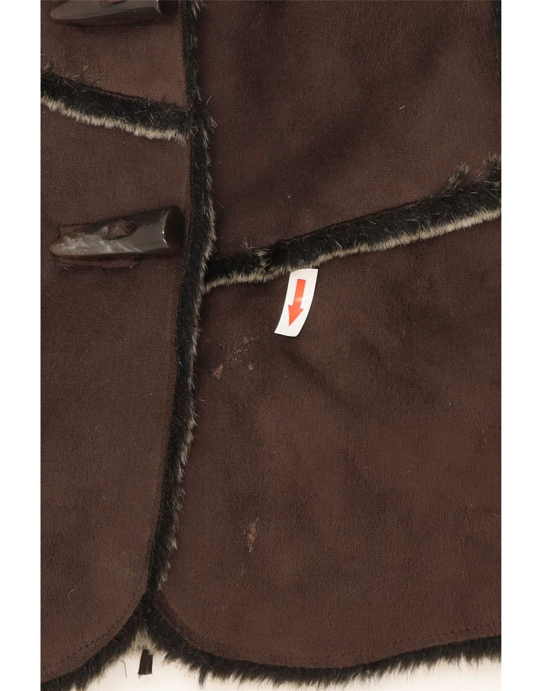 Debenhams pentru femei Sherpa Gilet UK 12 Medium Brown Poliester