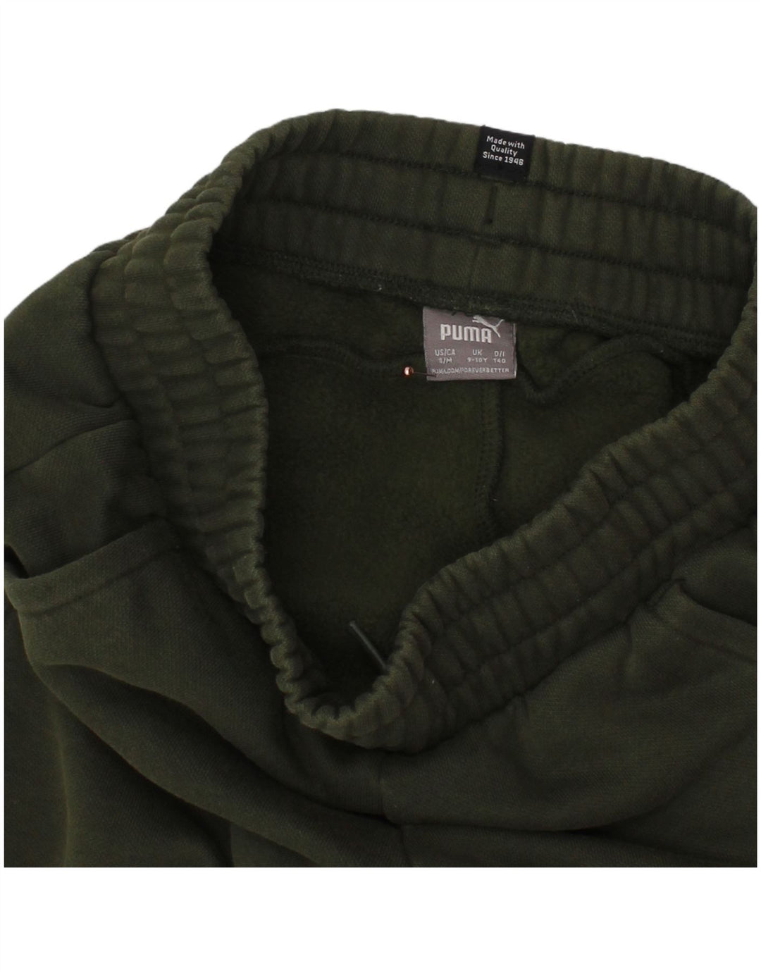 Pantaloni de trening PUMA băieți Joggeri 9-10 ani bumbac verde