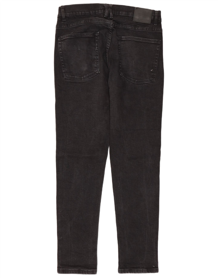 Blugi slim pentru bărbați Zara EU 44 Large W34 L30 Bumbac negru