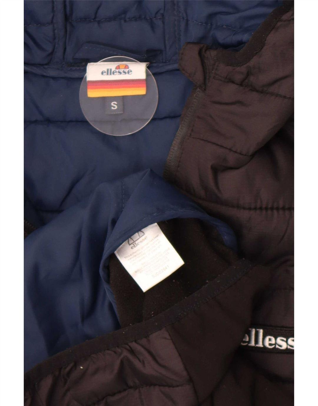 Jachetă căptușită cu glugă pentru bărbați Ellesse UK 36 Nylon negru mic
