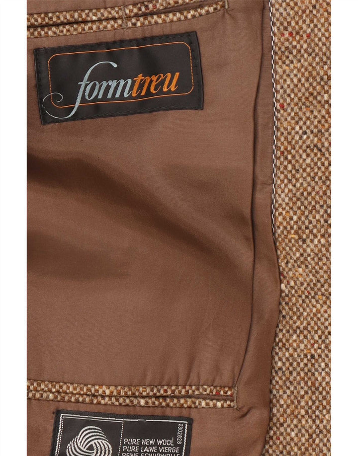 Formtreu Jachetă Blazer pentru bărbați cu 2 nasturi IT 52 XL Maro Lână nouă