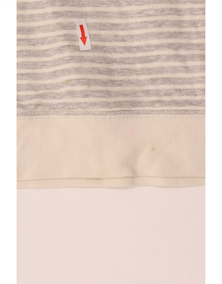 Pulover Jumper pentru femei cu gât rulat Joules UK 12 Medium Grey Pinstripe