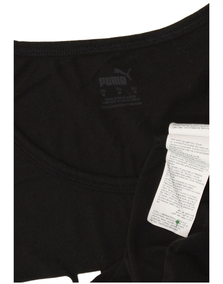 Vesta grafică pentru femei Adidas UK 14, bumbac mediu negru
