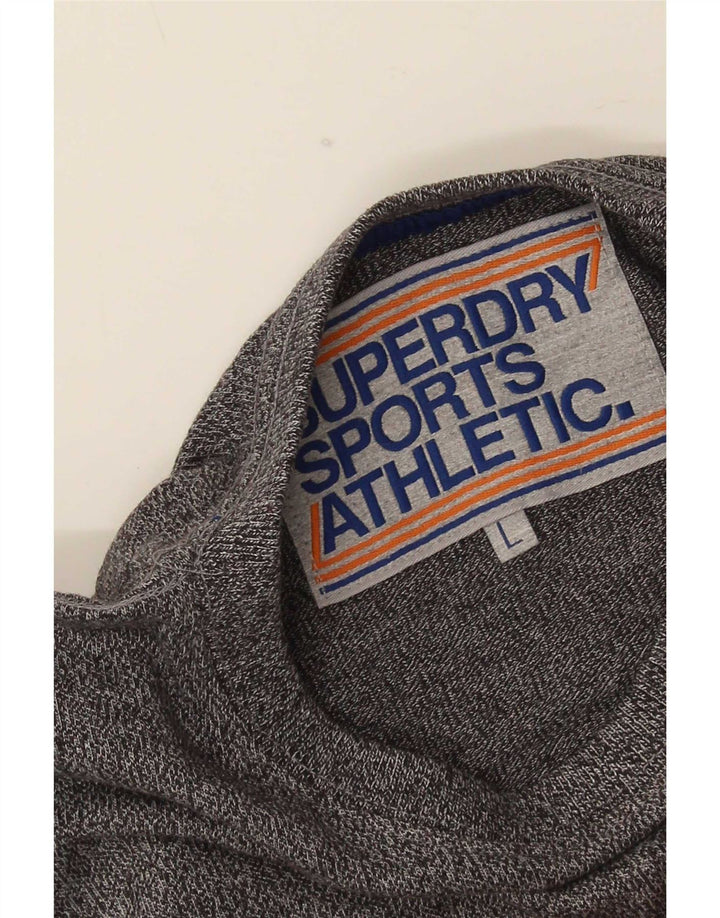 Tricou grafic pentru bărbați Superdry Top mare gri Colorblock
