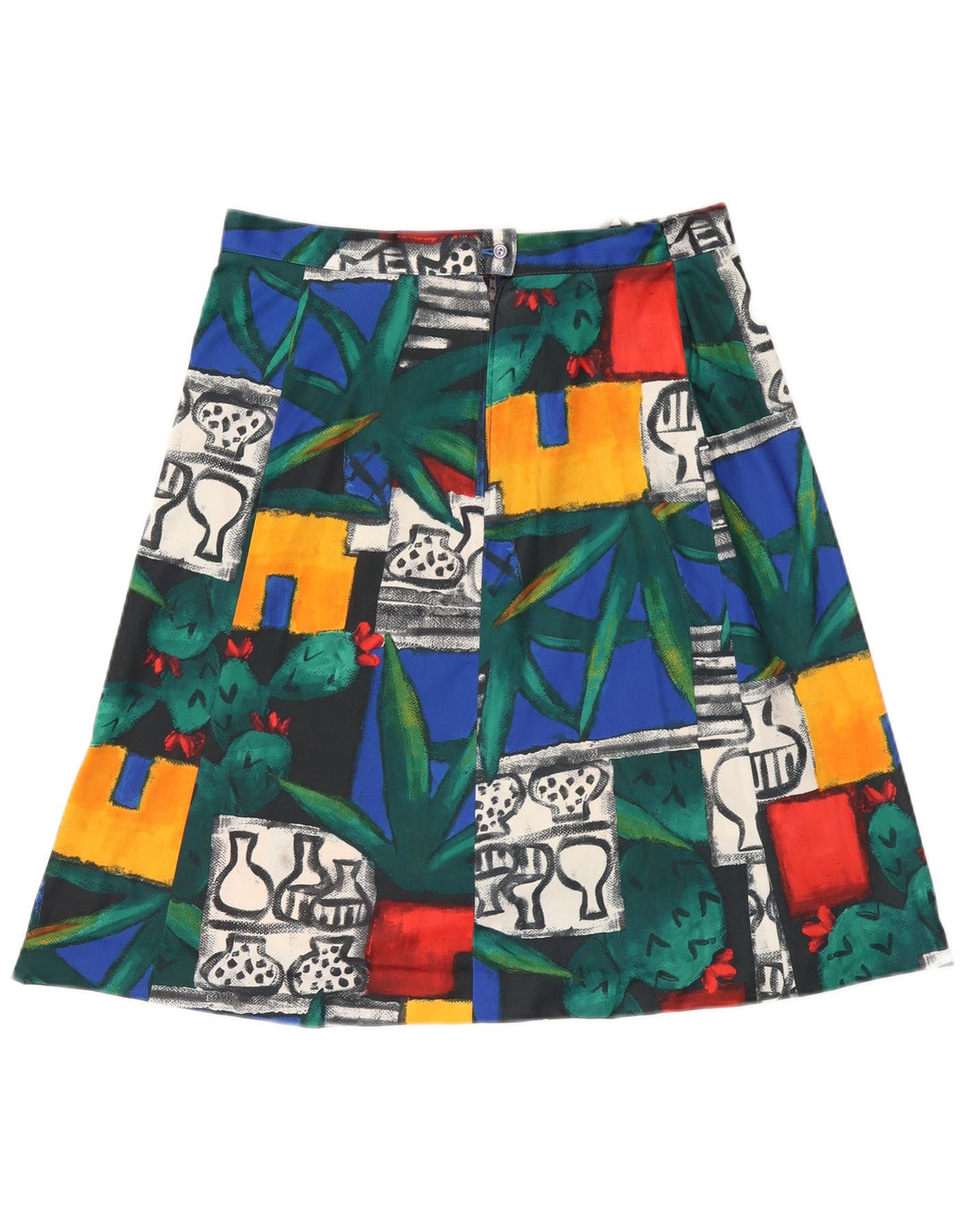 Fusta A-Line pentru femei VINTAGE IT 46 Large W32 Multicolor