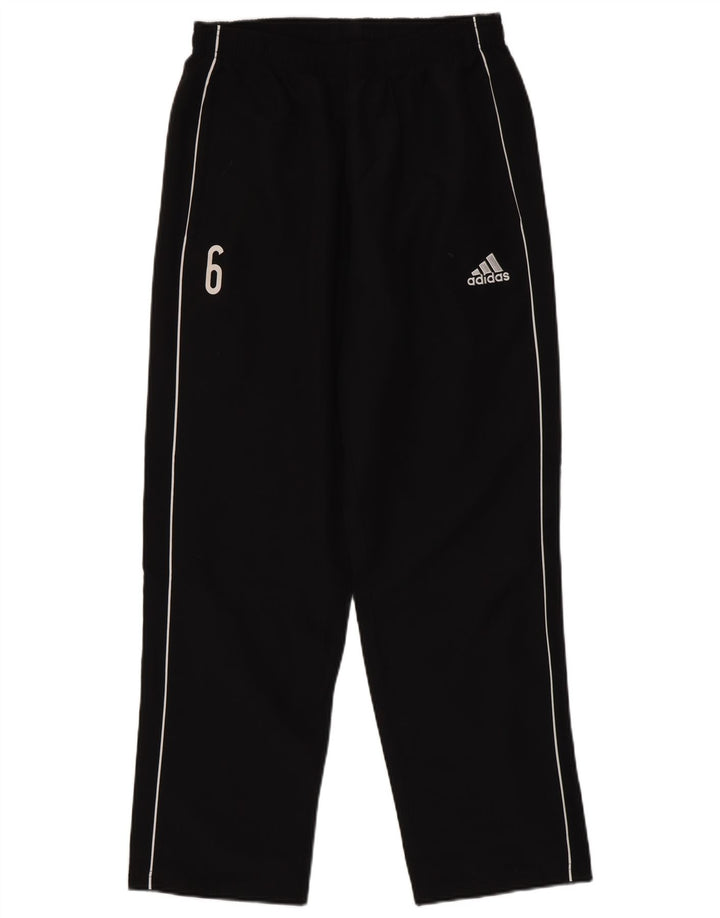 Pantaloni de trening grafic ADIDAS pentru bărbați, poliester mediu negru