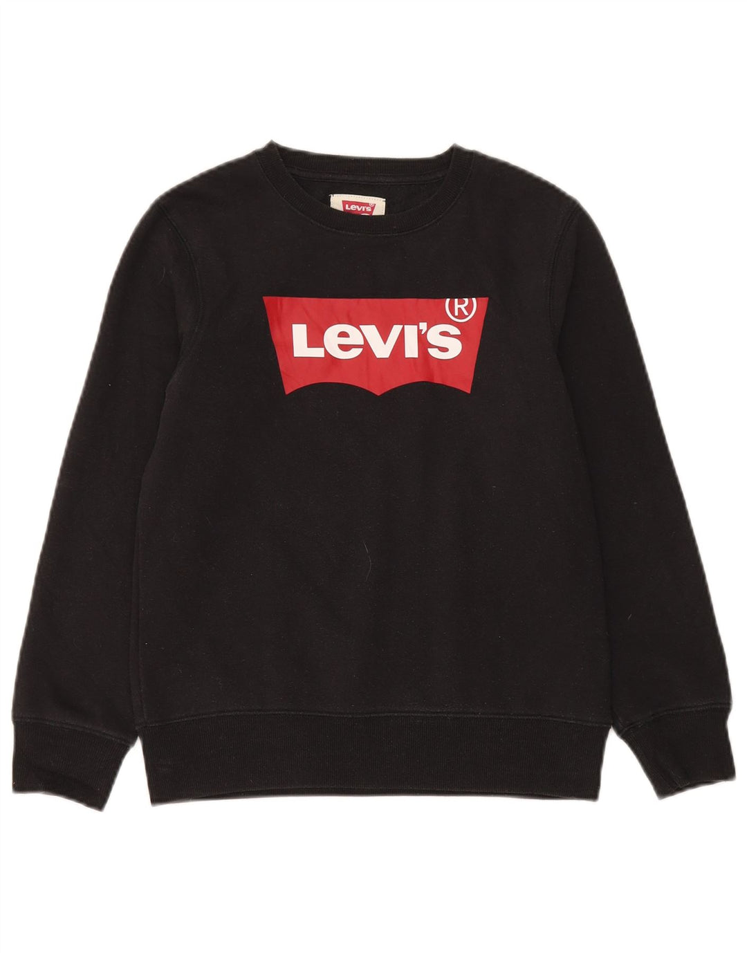 Pulover cu grafică Levi's pentru băieți, 11-12 ani, bumbac negru