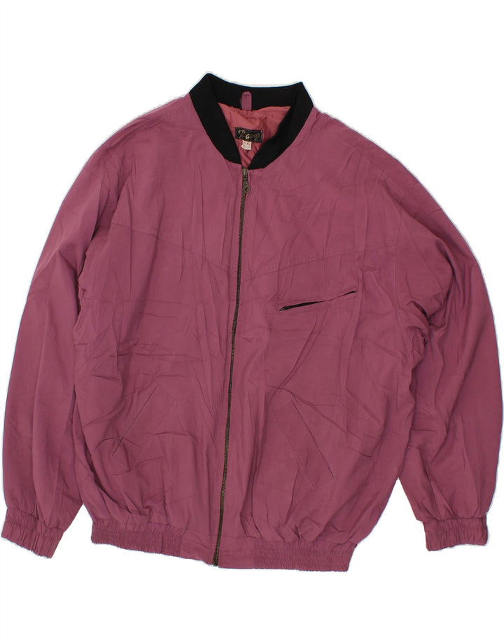 VINTAGE Mens Bomber Jacket UK 42 XL Purple Vintage Vintage and Second-Hand Vintage from Messina Hembry 