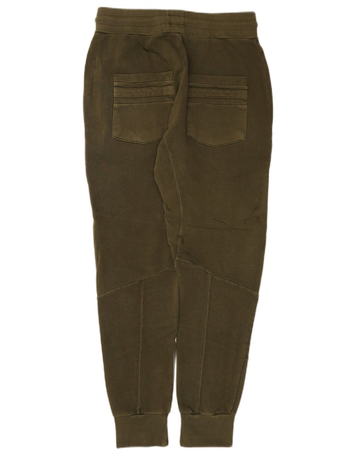 Pantaloni de trening Zara Barbati Joggeri Bumbac mediu kaki